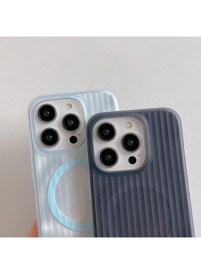 S-TOP Case For iPhone 13 Pro Striped Skin Feel Magnetic Magsafe Phone Case - Image 4