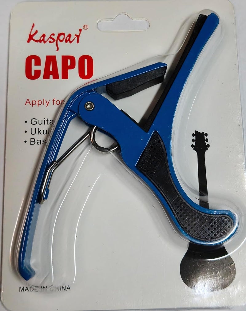 Universal Aluminium Guitar Capo Guitar Metal Capo Quick For Ukulele, Electric And Acoustic Guitars (Blue)