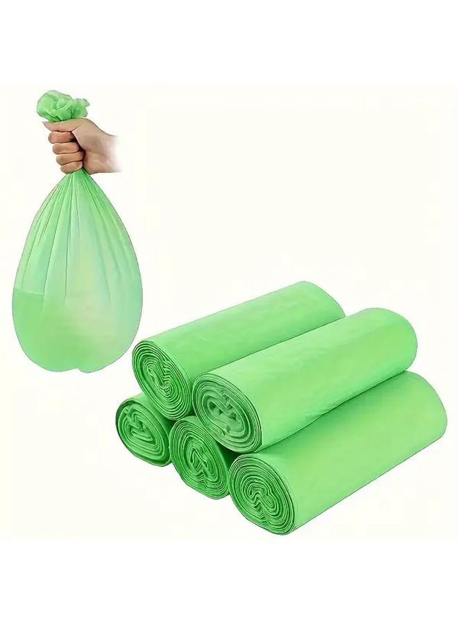 أكياس قمامة خضراء ثقيلة الوزن أكثر سمكًا بنسبة 20٪ عديمة الرائحة مقاومة للتسرب 100 قطعة - Image 5