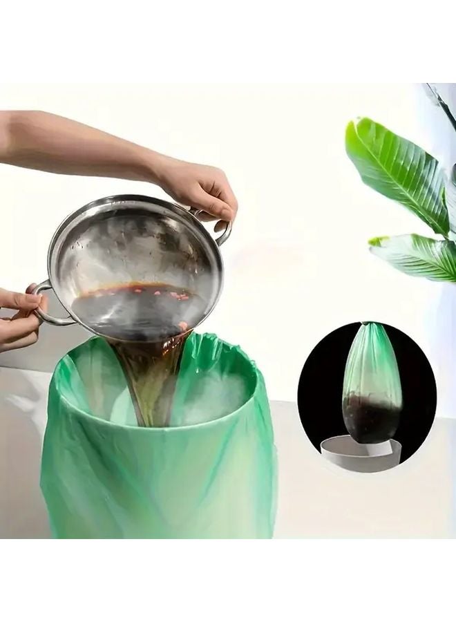 أكياس قمامة خضراء ثقيلة الوزن أكثر سمكًا بنسبة 20٪ عديمة الرائحة مقاومة للتسرب 100 قطعة - Image 4