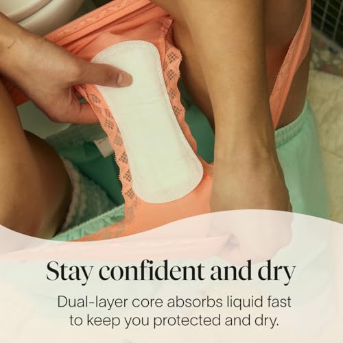 Cora Period Regular Liners | 100% Organic Cotton Topsheet | Ultra Thin, Quick Absorbency | Hypoallergenic | Dermatologically Tested | Unscented, No Wings (42 Liners) - Image 4