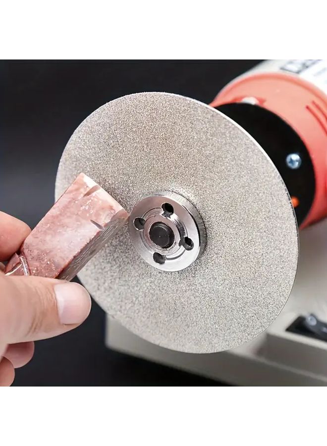 4 Inch 240 Grit Diamond Coated Flat Lap Wheel For Polishing And Grinding Durable Polymer Backed - Image 1