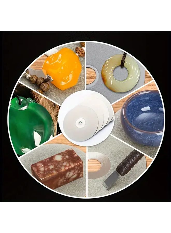 4 Inch 240 Grit Diamond Coated Flat Lap Wheel For Polishing And Grinding Durable Polymer Backed - Image 4