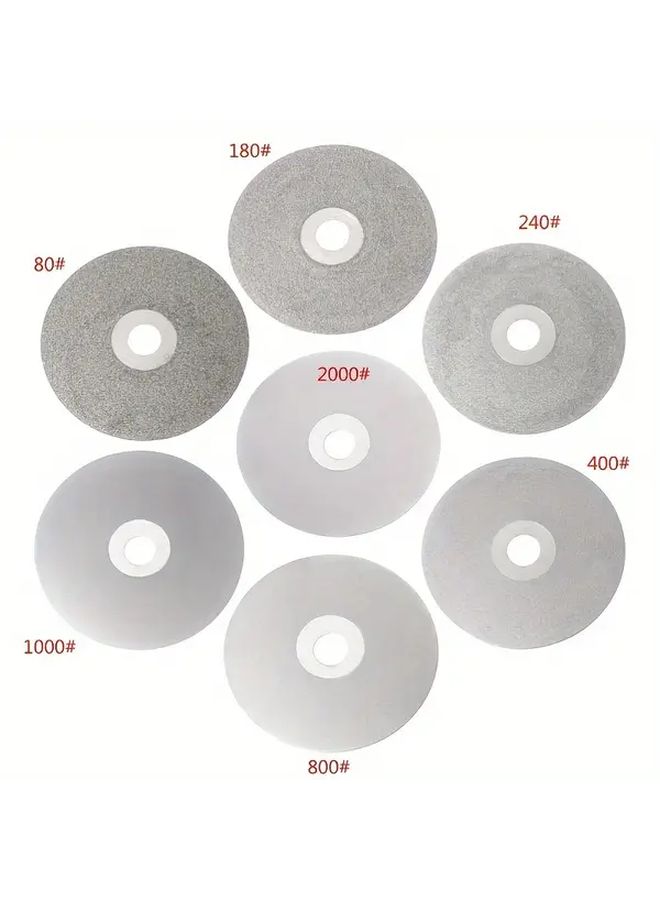 4 Inch 240 Grit Diamond Coated Flat Lap Wheel For Polishing And Grinding Durable Polymer Backed - Image 3
