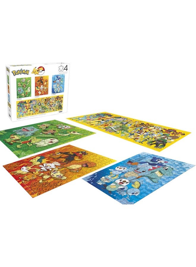 Buffalo Games - Pokemon - 4 x 1 Multipack - Multi Piece Jigsaw Puzzle For Adults -Challenging Puzzle Perfect for Game Nights - Finished Size Varies - Image 1