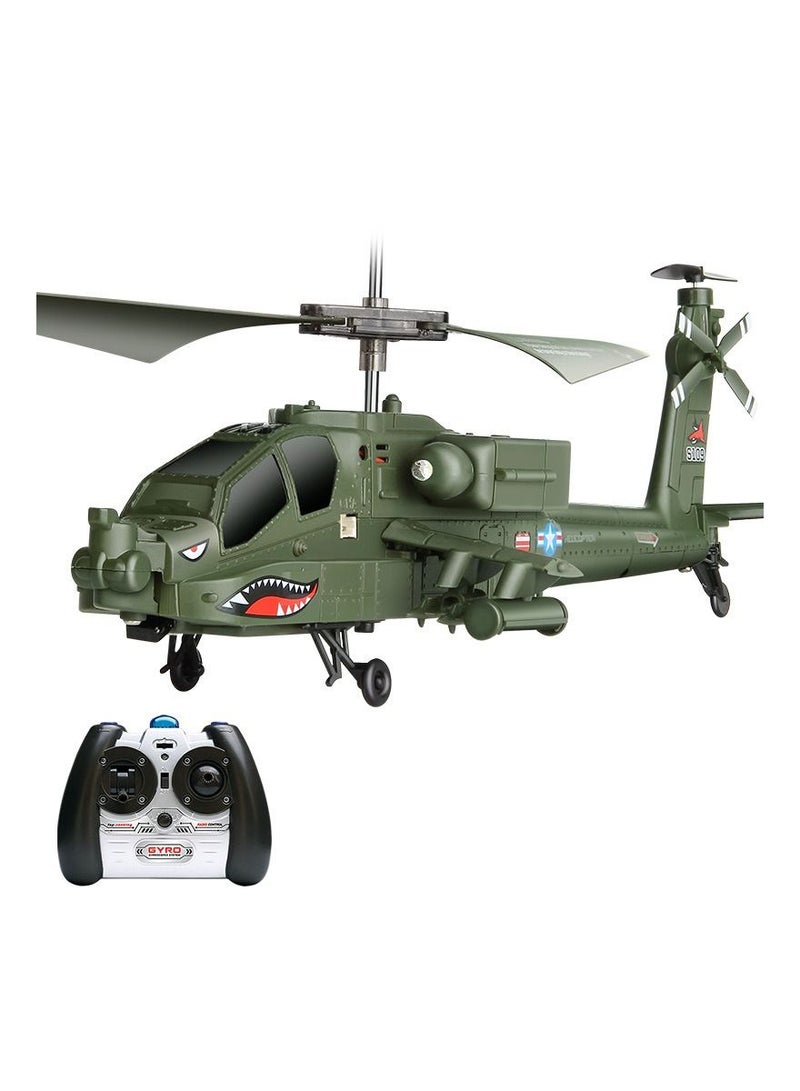 S109G AH-64 رحلة الأشعة تحت الحمراء 3.5CH نموذج طائرة عسكرية صغيرة RC مروحية 