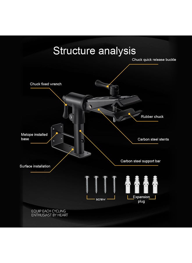 WEST BIKING Bike Table Rack Indoor Mountain Bike Road Bike Maintenance Bracket Wall-Mounted Bicycle Holder Cycling Accessory Bike Hanger  - Image 4