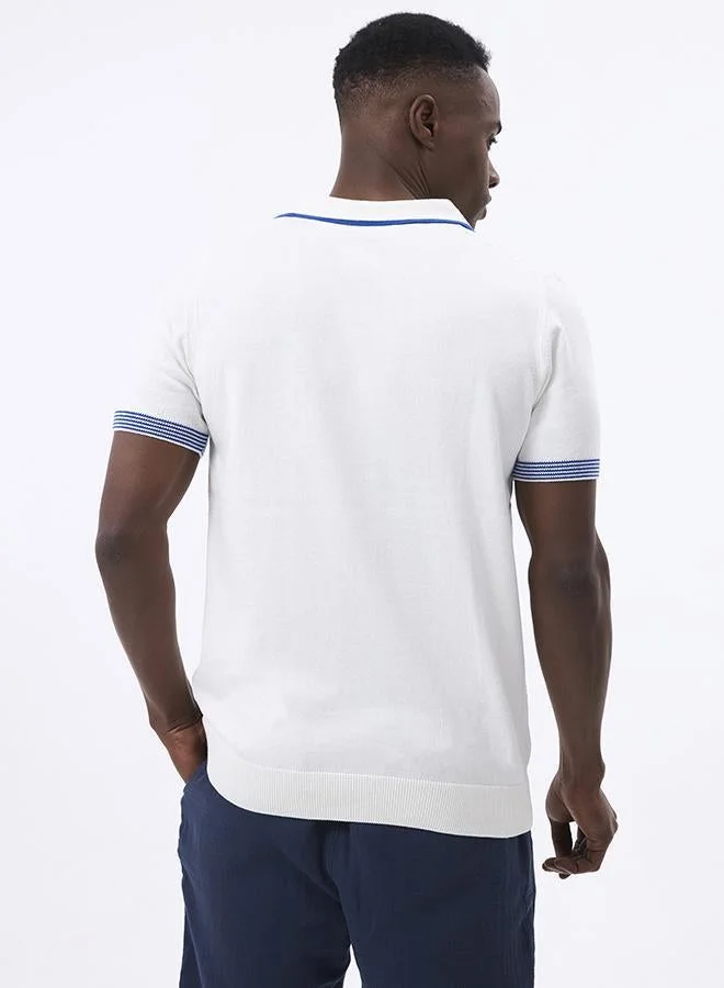 FELIX HARDY Ecru Polo shirt short sleeve for Men for Men | Best Price UAE