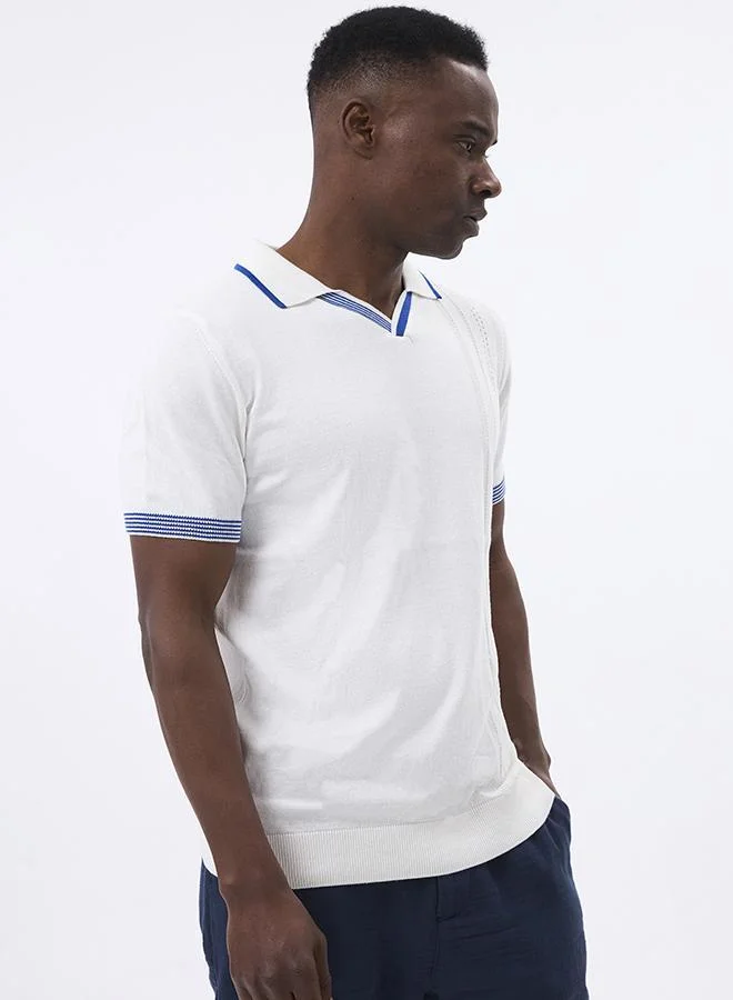 FELIX HARDY Ecru Polo shirt short sleeve for Men for Men | Best Price UAE