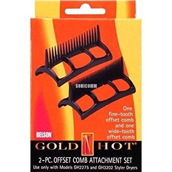 Gold N Hot 2PC Offset Comb Styler Dryer GH2276 Attachment for GH2275  GH 3202