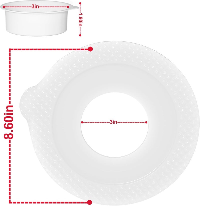CVILL 2-Piece Mixing Bowl Cover for KitchenAid Tilt Stand Mixers 4.5-5-Quart Stainless Steel Mixing Bowls - Bowl Lids Prevent Ingredient Spills - Image 2