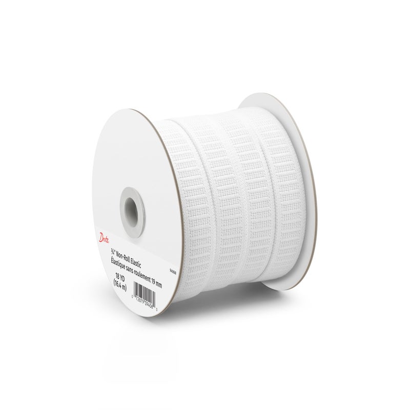 Dritz دريز 9406W مطاط منسوج غير قابل للانزلاق، أبيض، 3/4 بوصة × 18 ياردة - Image 2