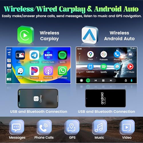 Roinvou 5G WiFi Car Radio for Toyota CHR 2016 2017 2018 2019, 9 inch IPS Touch Screen for CHR Head Unit with Carplay Android Auto, EQ, DSP, Bluetooth, GPS, FM RDS, 2G RAM 64G ROM - Image 3