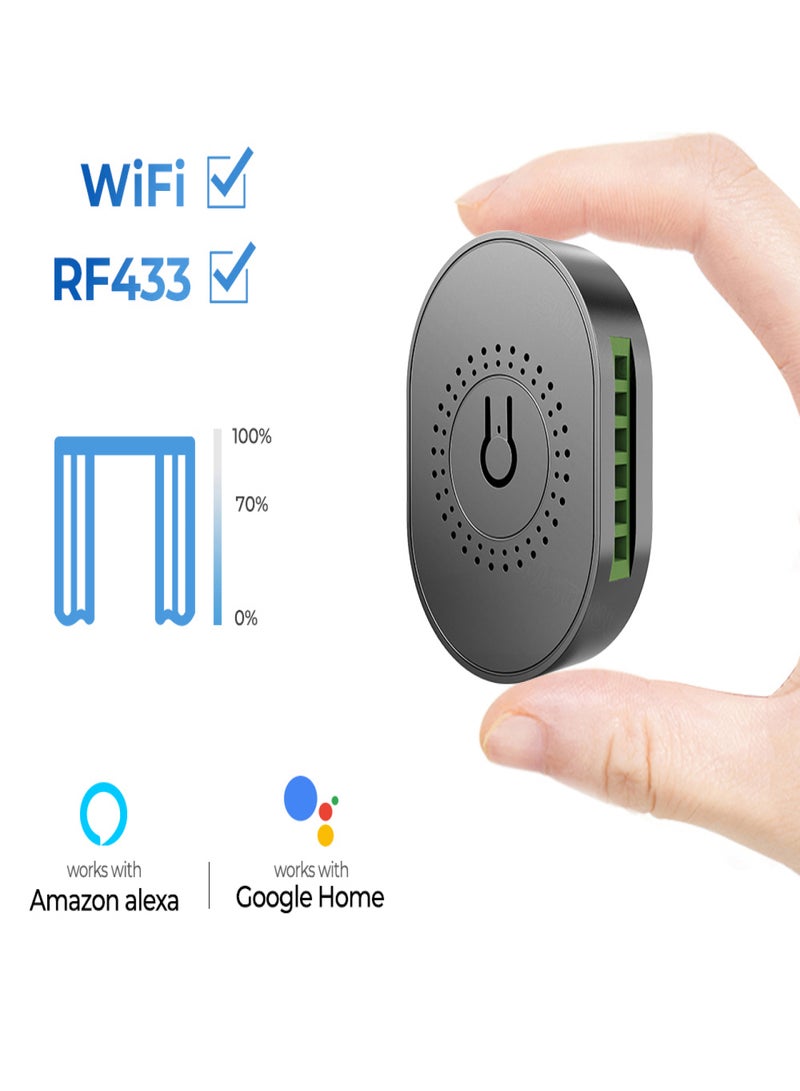 تويا جهاز التحكم عن بعد Tuya WiFi RF433 وحدة تبديل الستارة الصغيرة مفتاح المنزل الذكي مشاركة الجهاز وظيفة التوقيت الربط الذكي تطبيق الهاتف المحمول التحكم عن بعد متوافق مع الصوت - Image 3