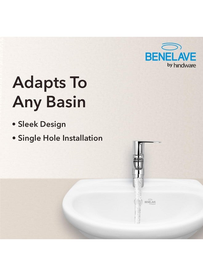 hindware Benelave by Hindware Volga Pillar Tap for Bathroom, Brass with Chrome Finish | 7-Year Manufacturer Warranty - Image 5