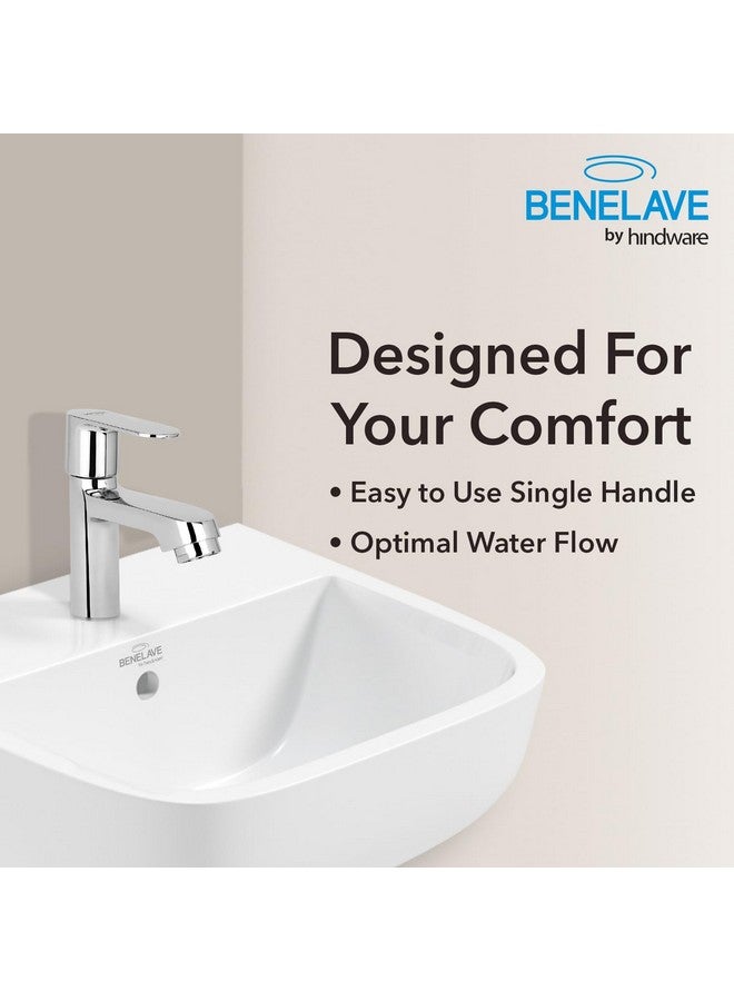 hindware Benelave by Hindware Volga Pillar Tap for Bathroom, Brass with Chrome Finish | 7-Year Manufacturer Warranty - Image 3