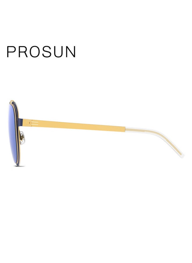 Prosun Hd Polarized Driving Sunglasses For Men And Women Sunscreen Sunglasses Ps8009 D70 Blue Gold - Image 3