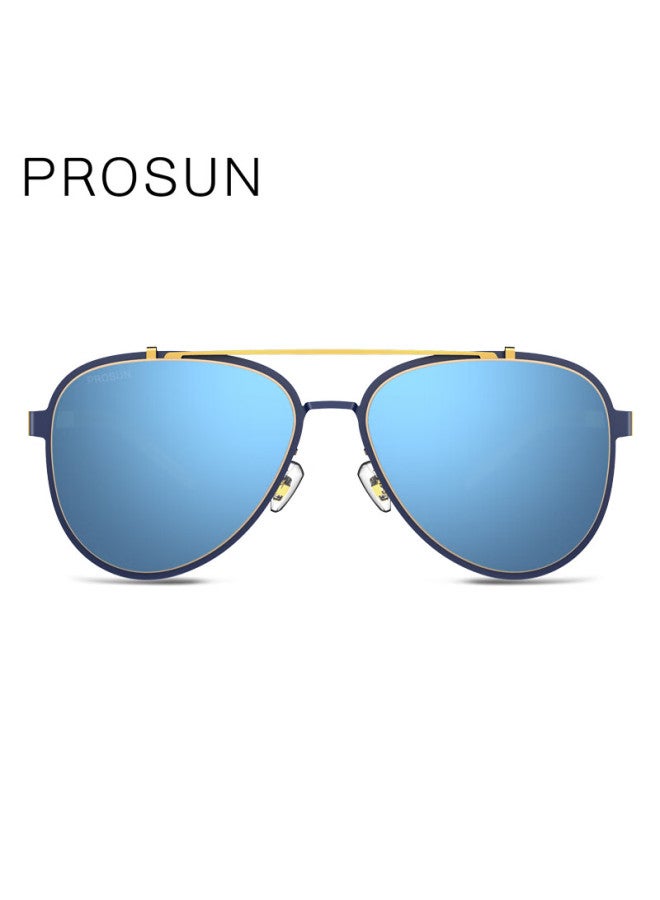 Prosun Hd Polarized Driving Sunglasses For Men And Women Sunscreen Sunglasses Ps8009 D70 Blue Gold - Image 2