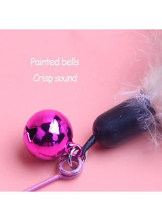 NeoStyle Cat Teaser, Interactive Cat Toys to Promote Bonding, Interactive Cat Toys with Feathers and Bells to Attract Cats' Attention, Interactive Cat Toys for Indoor Cats (steel wire feathers) - view 3