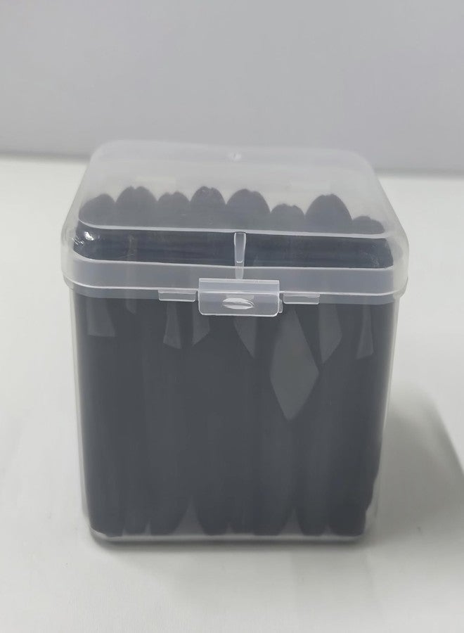 Sheliky 8Pcs Powder Puff Velour Triangle Makeup Puff Face Makeup Sponge for Loose and Cosmetic Foundation with Storage Box (Black) - Image 4