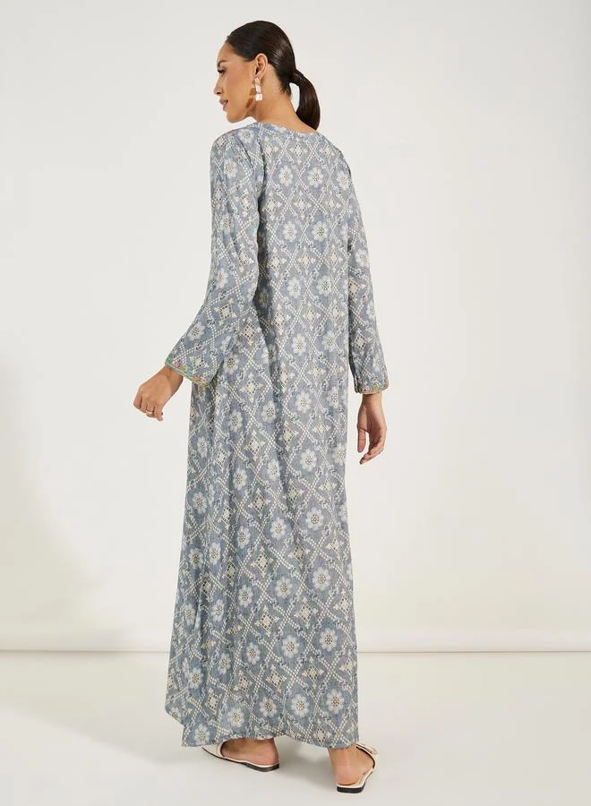 Maxim Creation Multi Dori Embroidery Jalabiya by Styli