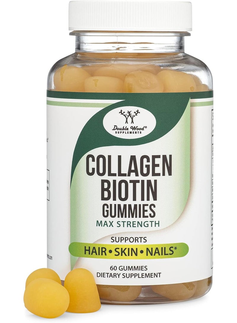 كولاجين بيوتين شعر بشرة أظافر 60 علكة - Image 1