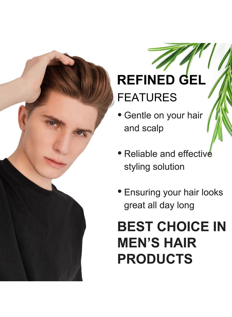 ALIVER جل تصفيف الحواف بالروزماري 60 جرام مع 3 قطع فرشاة تحكم الحواف - Image 2