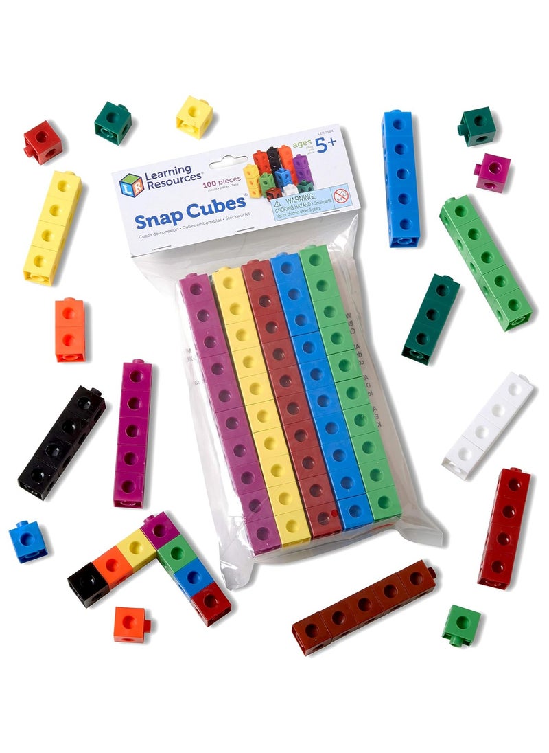 LEARNING RESOURSES Snap Cubes Set of 100  - Image 1