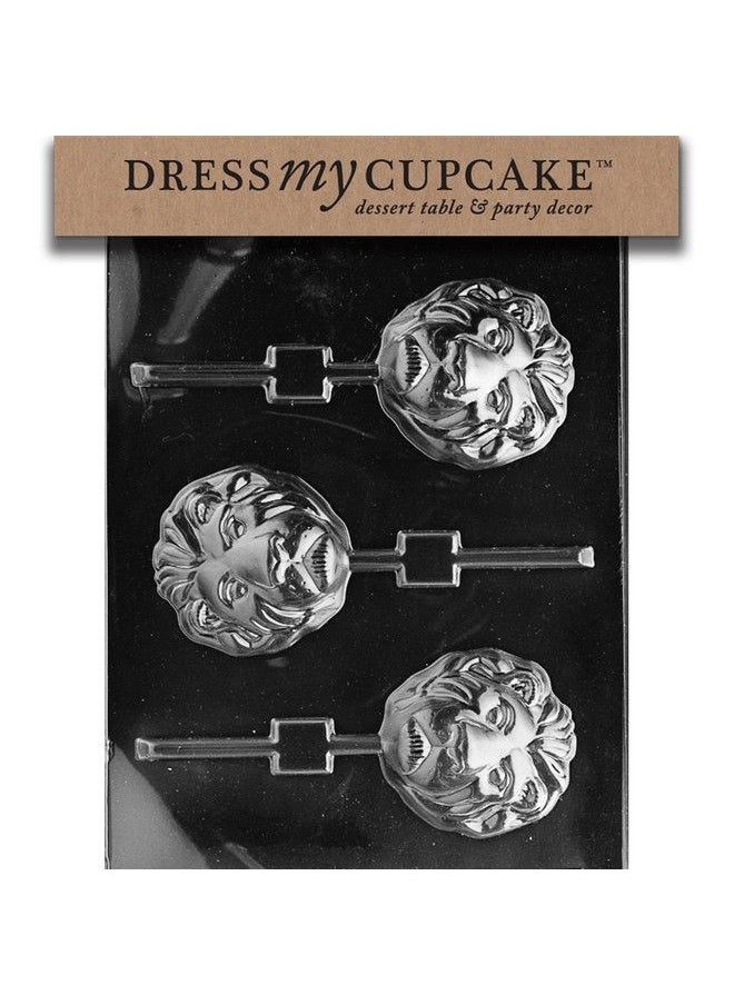 Dress My Cupcake Lion Head Lollipop Chocolate Mold A107  - Image 2