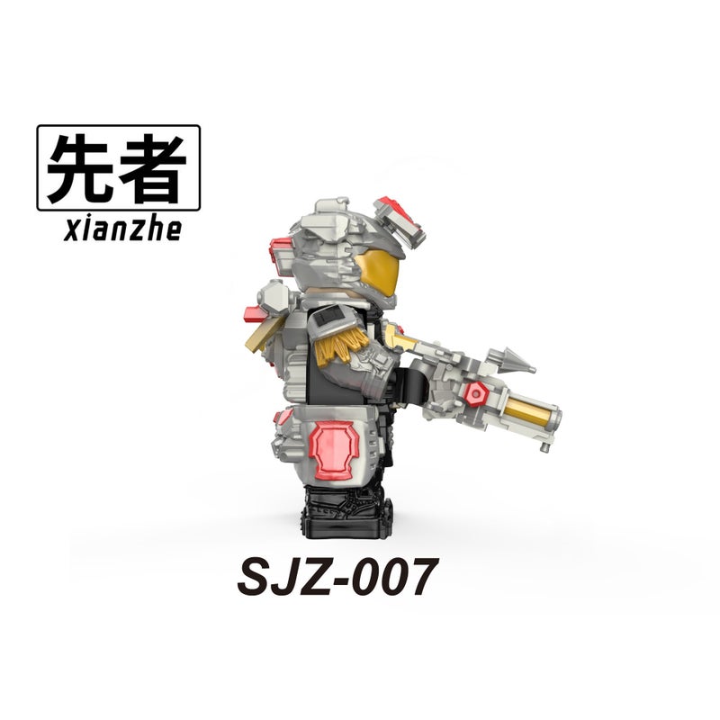 مكعبات بناء SJZ-007 لينغشياو شووي مع شخصيات مصغرة وأسلحة (متوافقة مع العلامات التجارية الكبرى) - Image 3