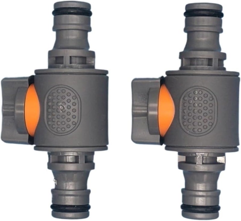 2 Pcs Garden Hose Quick Connect Valve Set Universal Thread Ball Valve Switch for Car Wash Pipe Repair - Image 1