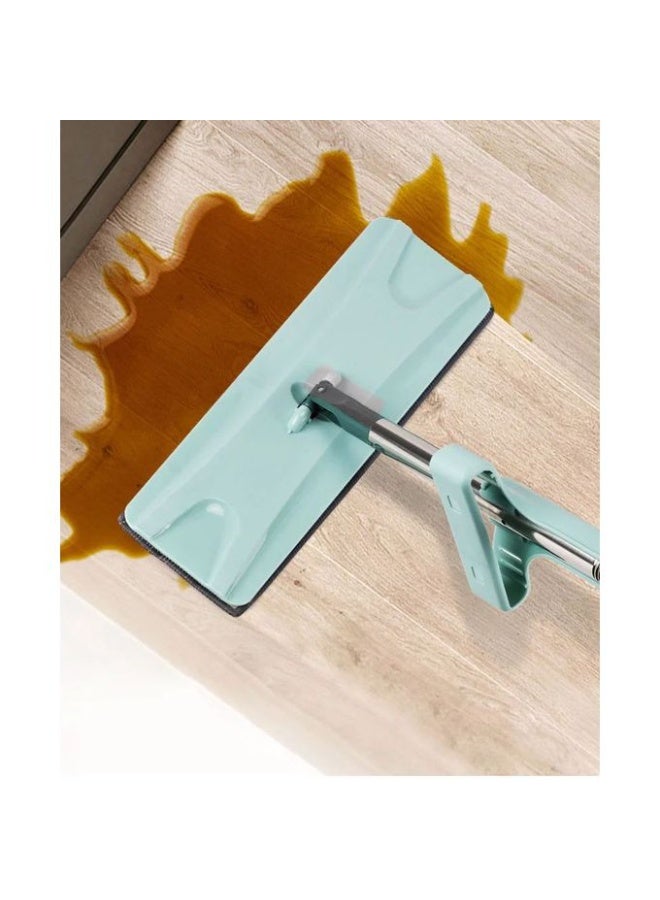 مساحه موب مسطحه ذاتية العصر 360 درجة قابلة للدوران والغسل اليدوي، موب او شرشوبه مسطحة من الميكروفيبر متعددة الاغراض ، وسادات قابلة للغسل للمنزل والمكتب ، مناسبة للتنظيف الجاف والرطب - Image 1