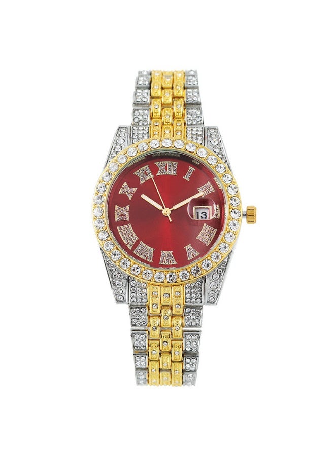Mark Fairwhale Full Diamond Roman Pattern Calendar Fashion Women's Watch