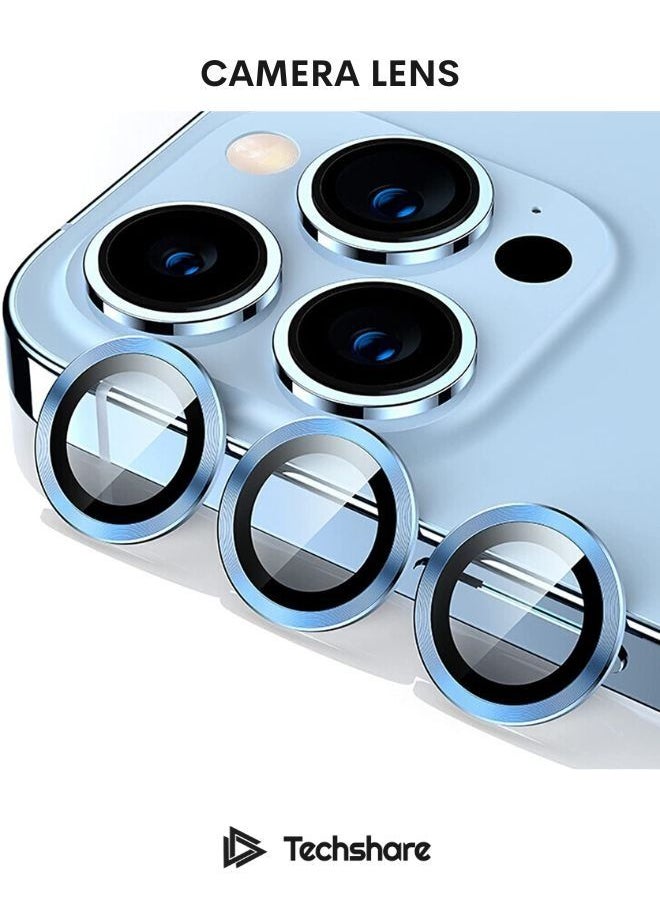 Techshare Camera Lens Protector For iPhone 13 Pro BLUE  - Image 1