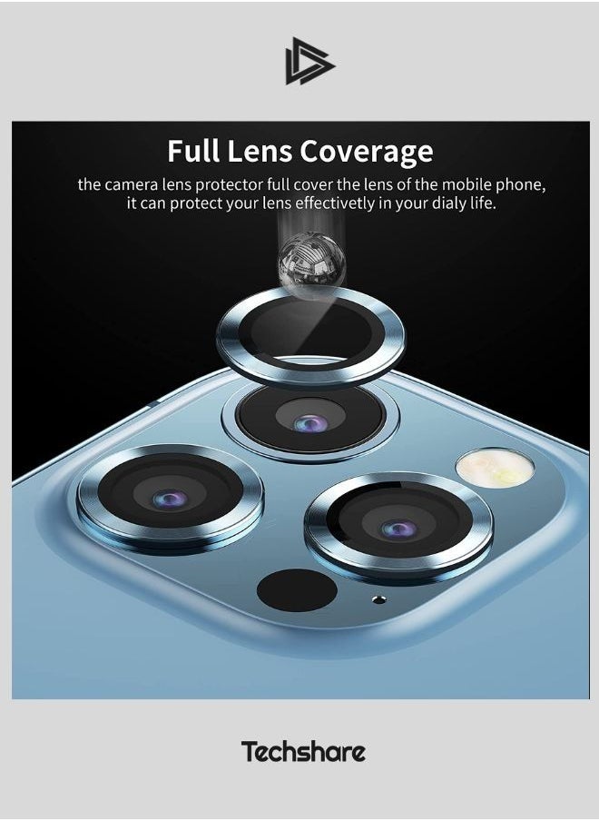 Techshare Camera Lens Protector For iPhone 13 Pro BLUE  - Image 2