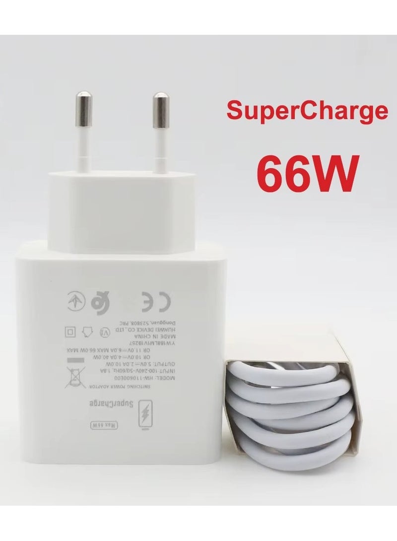 Super Fast 66W Charging Adapter Charger With Type-C Cable 1M For Huawei Devices. - Image 3