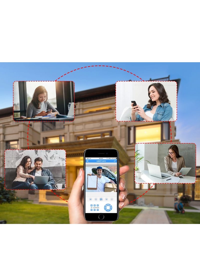 JORTAN - 3K Wi-Fi PTZ Camera, 8X Zoom, Motion Detection, Motion Tracking, Full Color Night Vision, Two Way Audio, IP66 Waterproof, Motion Alarm, 24/7 Recording, PTZ Control Wi-Fi Camera - Image 1