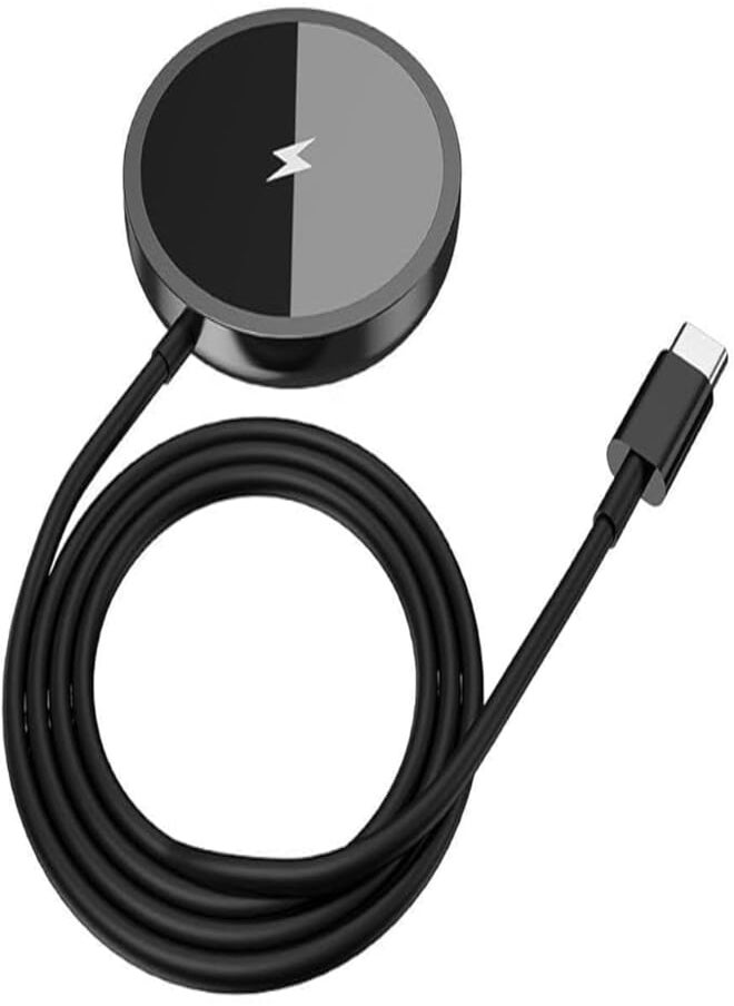 L'avvento L'avvento 15W 2-in-1 Double Sided Magnetic Wireless Charger, Black 