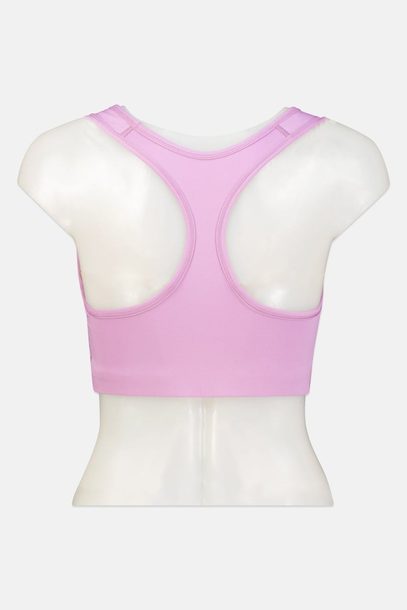 Nike Women Brand Logo Non-Padded Sports Bra, Pink - Image 3
