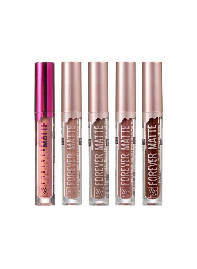 Ruby Kisses Forever Matte Liquid Lipstick 5 Pack - Rfml02&05&07&12&19 - Image 1