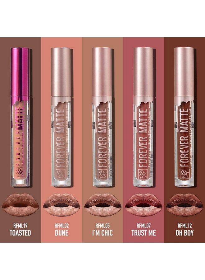 Ruby Kisses Forever Matte Liquid Lipstick 5 Pack - Rfml02&05&07&12&19 - Image 2