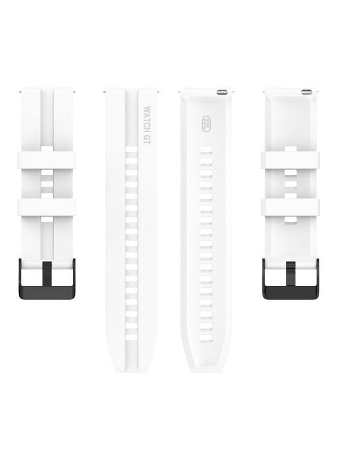 Silicone Replacement Strap Watchband For Huawei Watch GT 2 Pro White - Image 2
