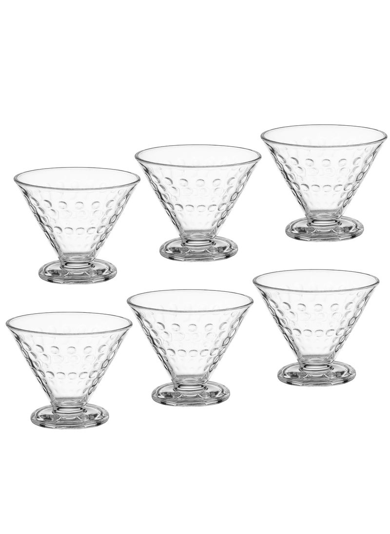 Deli Glass A set of 6 clear glass juice and dessert serving glasses and all uses  - Image 2