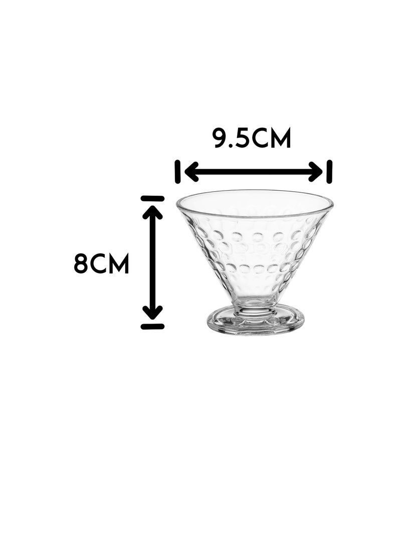 Deli Glass A set of 6 clear glass juice and dessert serving glasses and all uses  - Image 4