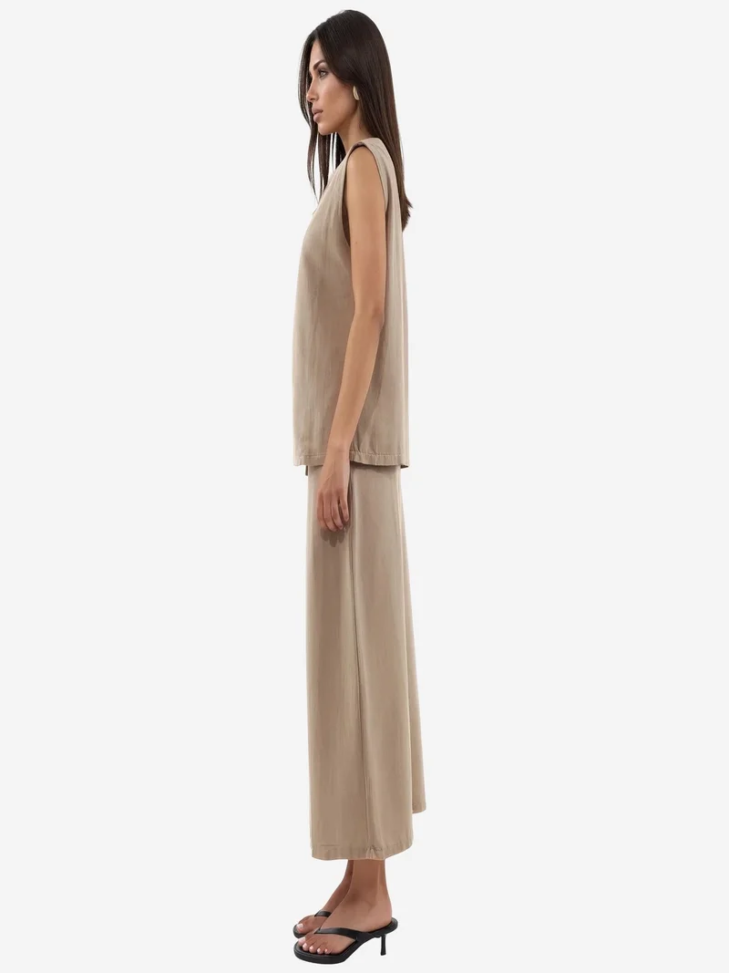 Jennyfer Cotton Viscose Linen Two-Piece Coord
