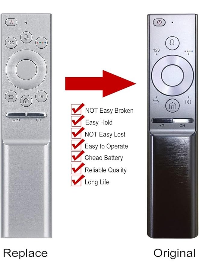 Bn59 01272A Voice Replaced Remote Control Fit For Samsung Smart Tv Qn65Q7F Qn65Q7 Qn75Q7Famfxza Qn65Q7Famfx Qn75Q7F Za Qn55Q7 Qn75Q7 Qn55Q7F Qn55Q7Famfxza