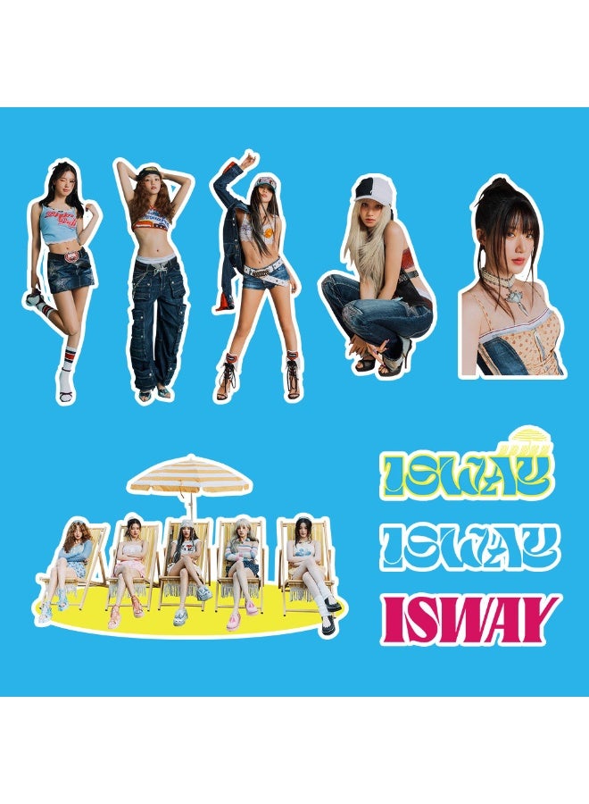 NIBEMINENT 97 Pcs Kpop (G)I-DLE I SWAY Deco Kit Waterproof Stickers, High Definition Printing Bright Colors, Suitable for Laptop Skateboard Luggage Water Bottle Guitar DIY - Image 3