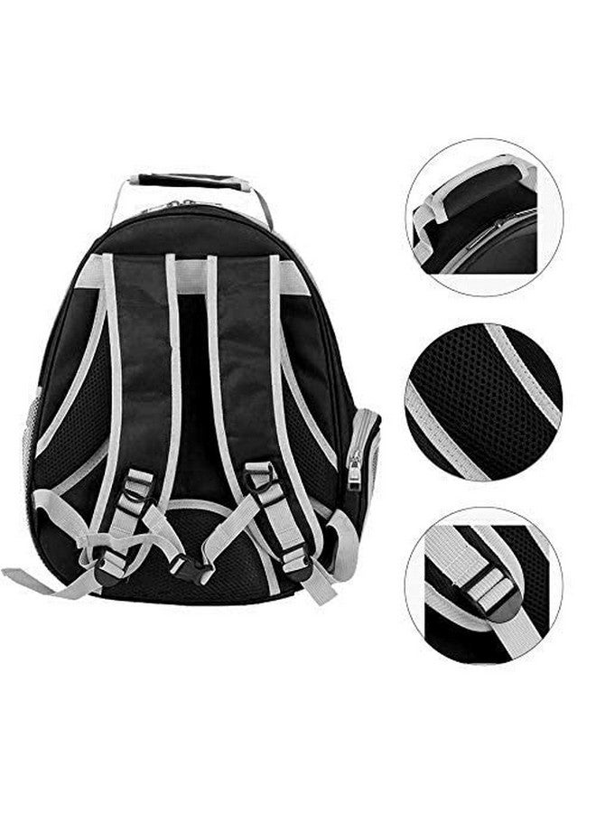 حقيبة ظهر شفافة قابلة للتهوية ومعتمدة من شركات الطيران لحمل الجراء والقطط (أخضر) على شكل كبسولة فضاء لرائد فضاء - Image 4