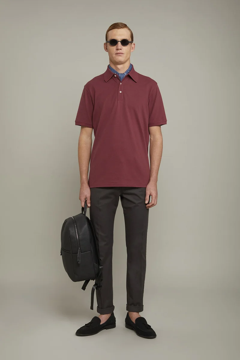 Men's chino trousers classic twill construction perfect fit - Smoke