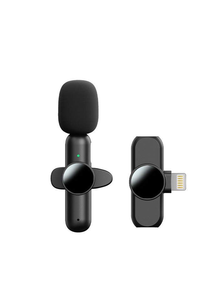 Healife Lightning Wireless Microphone One-to-One – Clip-on Lavalier Mic for iPhone, Teaching, Interview, Livestream, Vlog Recording 